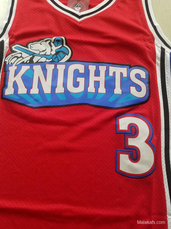 Lil' Bow Wow Calvin Cambridge 3 Los Angeles Knights Red Basketball Jersey Like Mike
