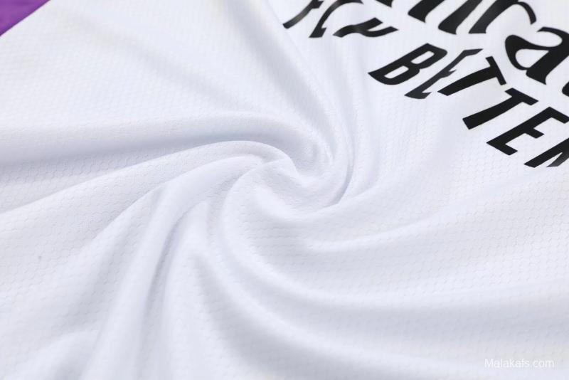 22/23 Real Madrid White Pre-match Training Jersey Vest