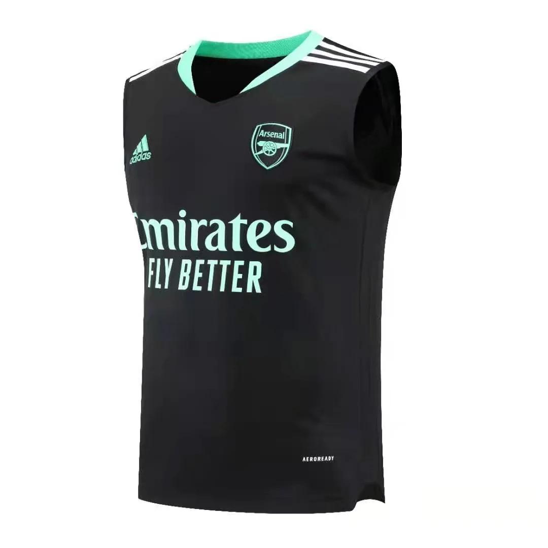 22/23 Arsenal Pre-match Training Jersey Black Vest