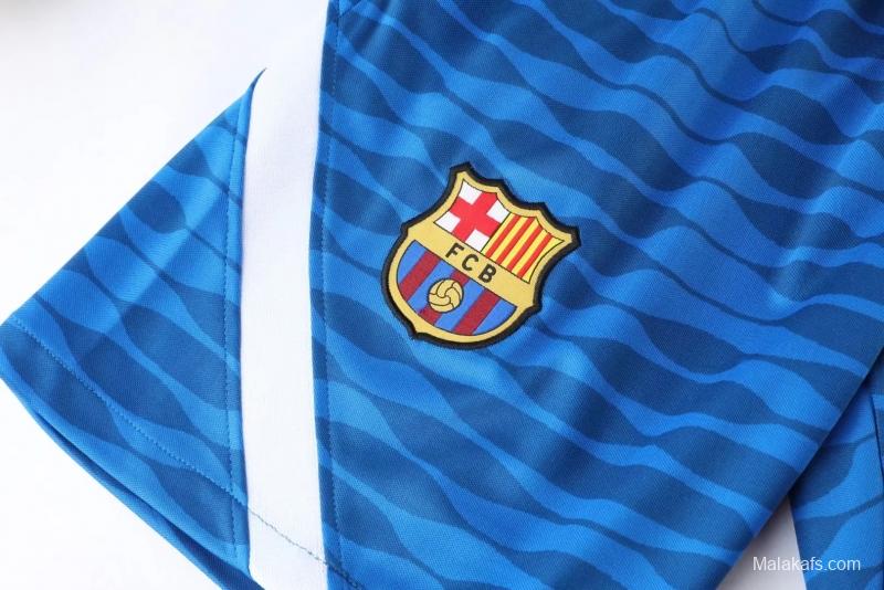 Barcelona 22/23 Pre-match Training Jersey Vest Red + Blue