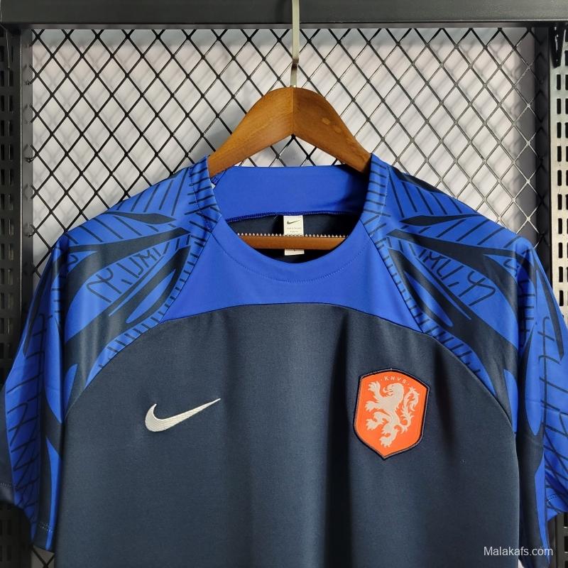 Netherlands 22/23 Training Navy Blue Jersey