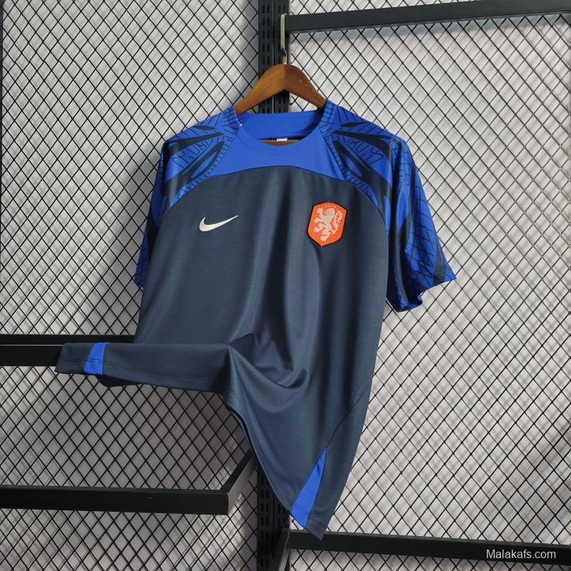 Netherlands 22/23 Training Navy Blue Jersey