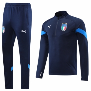 Italy 22/23 Navy Half Zipper Tracksuit