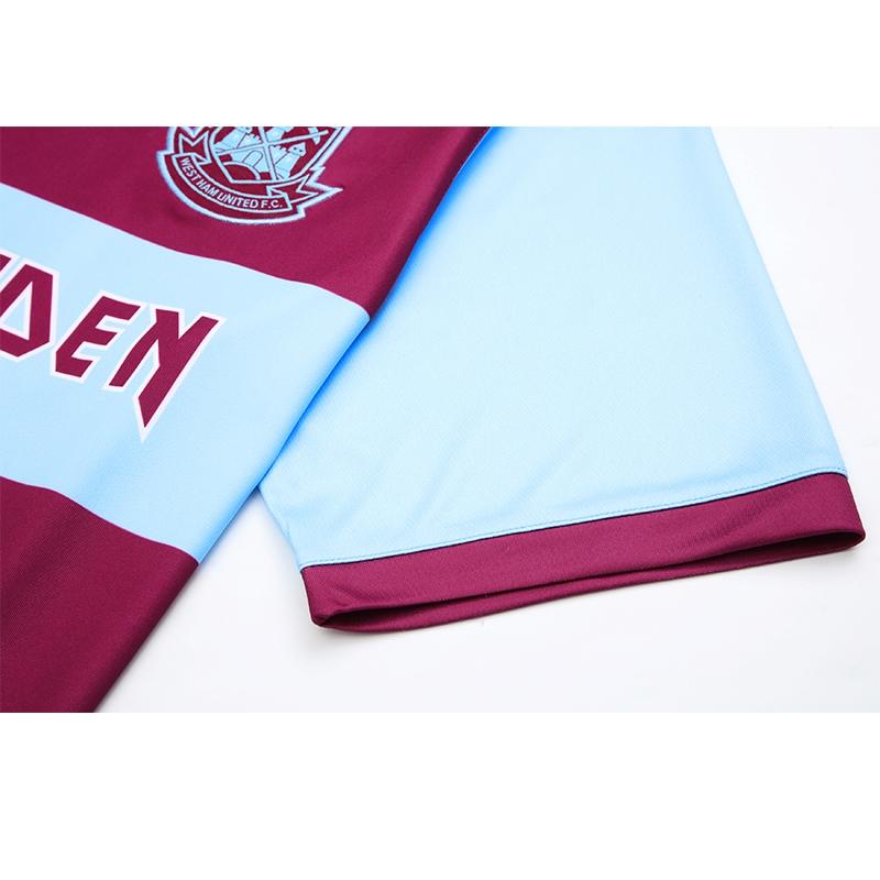 Retro 22/23 Iron Maiden X West Ham Wine/Blue Jersey