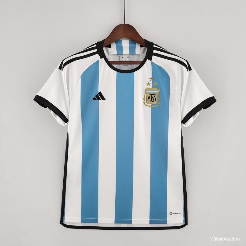 Argentina 22/23 home - 3 estrellas - Campeones del mundo