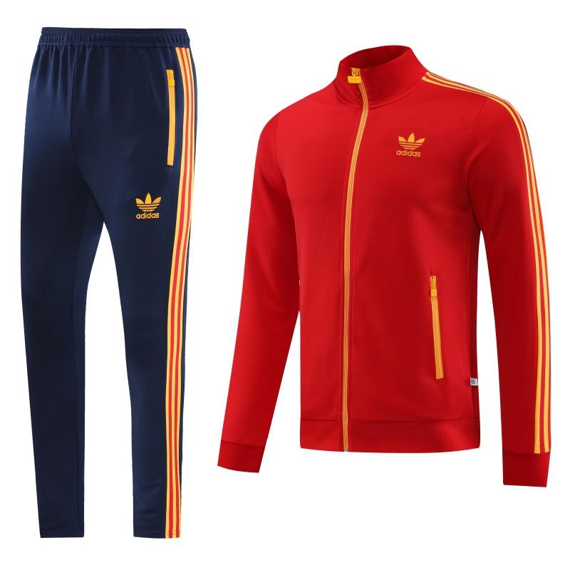 2023 Adidas Original Red Full Zipper Jacket +Pants