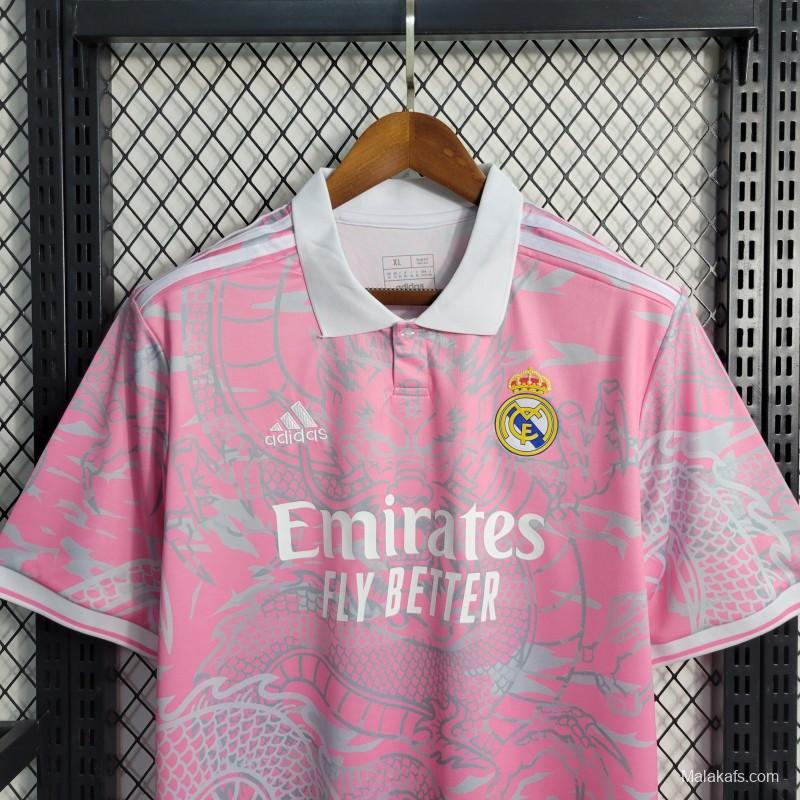 23-24 Real Madrid Dragon Pink Jersey