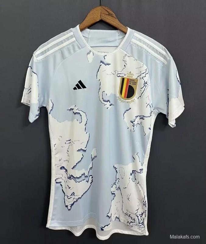 2023 Belgium Light Blue Women Jersey