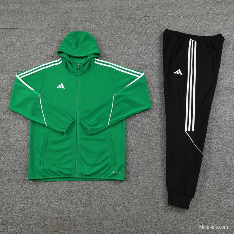 2023 Adidas Green Hoodie Full Zipper Jacket +Pants