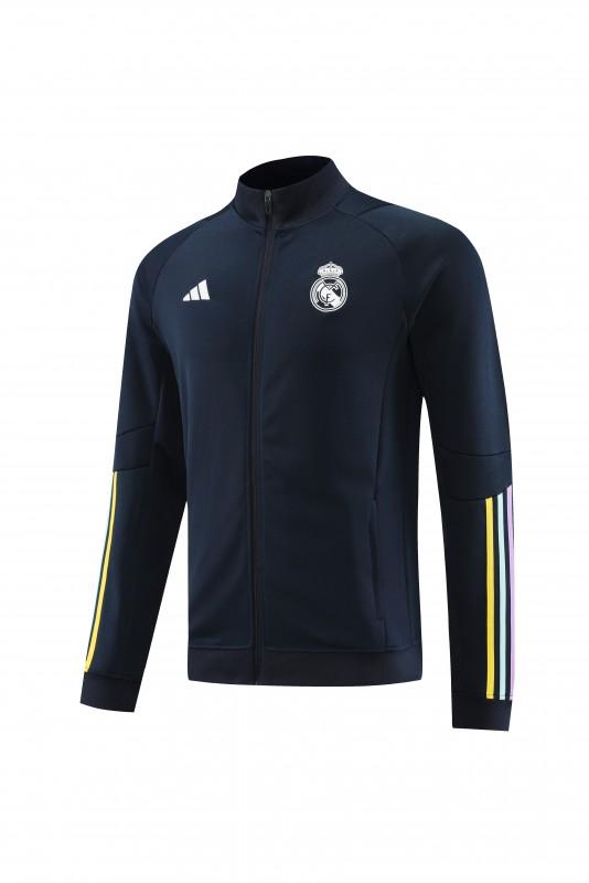 23/24 Real Madrid Navy Full Zipper Jacket+Pants