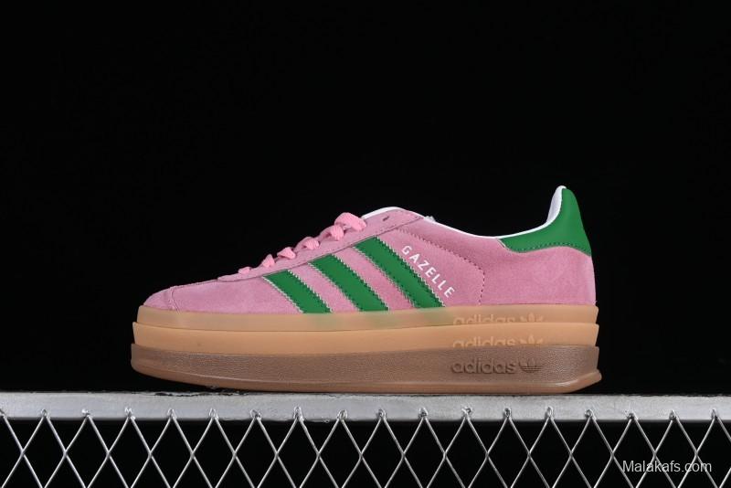 Adidas Originals Gazelle Bold Low-Top Sneakers with Thick Sole for Casual Wear - IE0420
