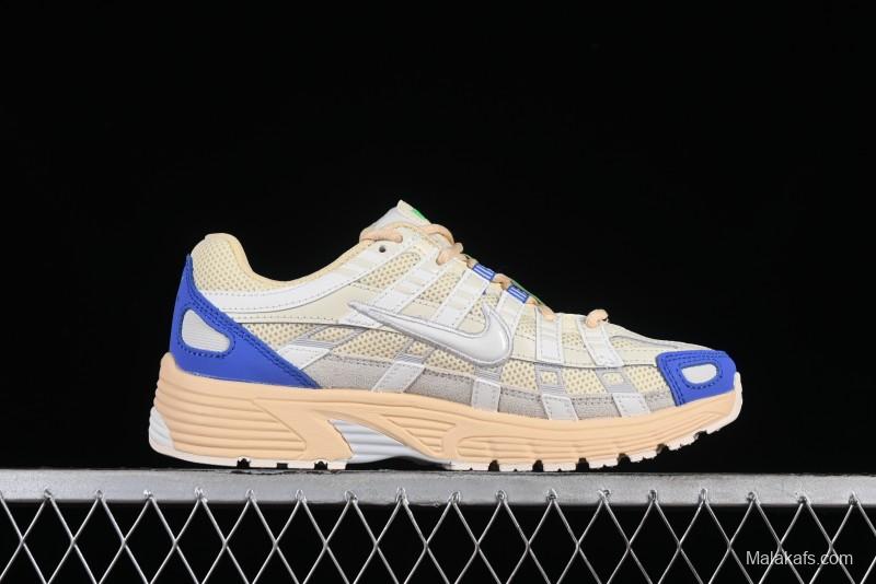 Nike P-6000 Retro Casual Sneakers with Layered Design and Ultra-Lightweight Body - FJ5443-113