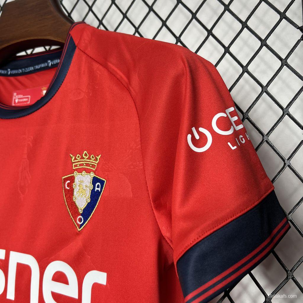 24/25 Kids Osasuna Home Jersey