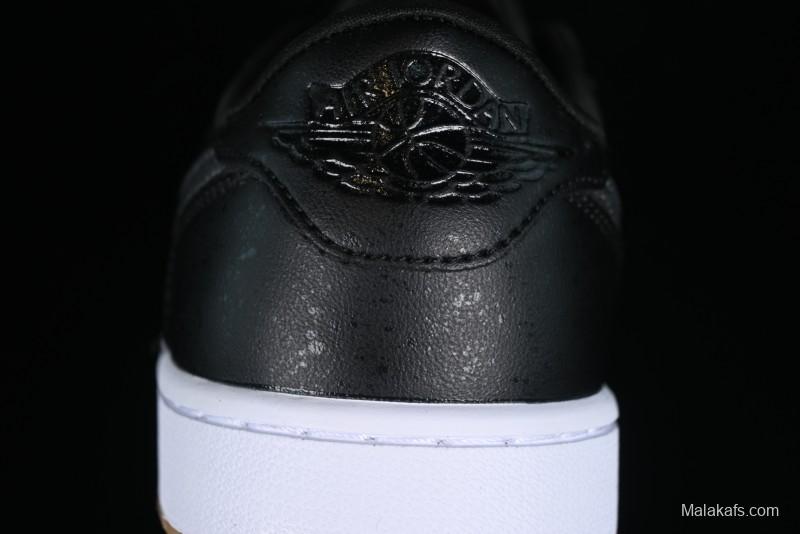 Nike Air Jordan 1 Low Golf Shoes Black Snake Pattern - DD9315-005