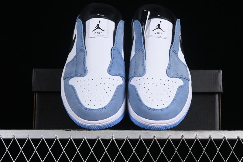 Nike Air Jordan 1 Mule Golf Shoes with University Blue Colorway - FJ1214-400