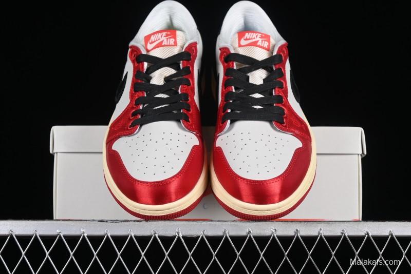 Nike Trophy Room x Jordan 1 Low OG "Away" Casual Sneakers - FN0432-100