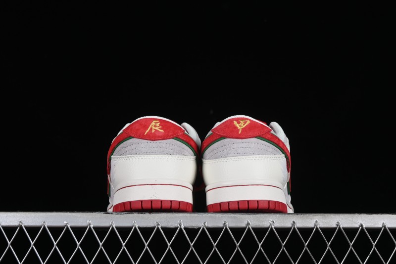 Nike SB Dunk Low Chinese New Year Limited Edition - Lucky Red Anniversary Custom Low-Top Casual Sneakers - CR8033-506