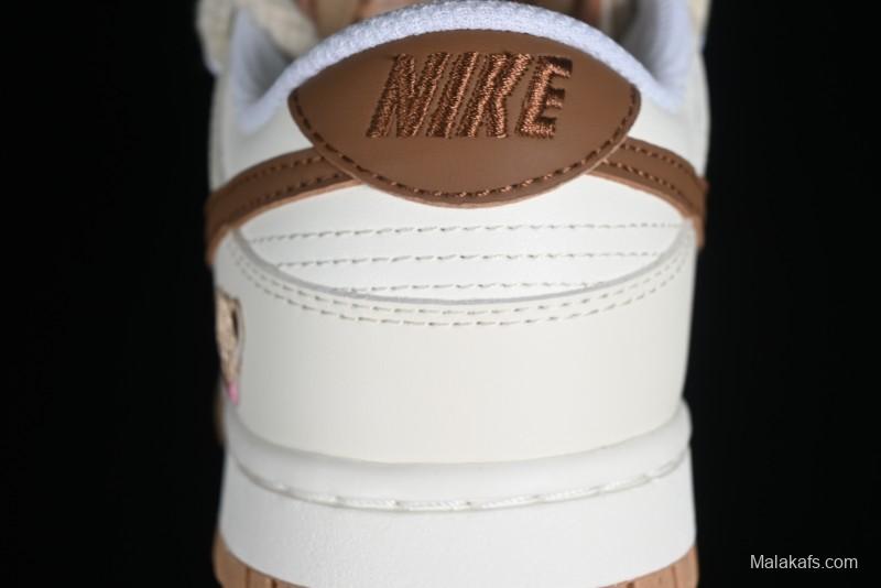 Nike Dunk Low Next Nature "Hemp" Mischievous Doll Soy Milk Bear Maillard Simple and Versatile SB Lace-Up Low-Top Casual Sneakers - DD1873-200