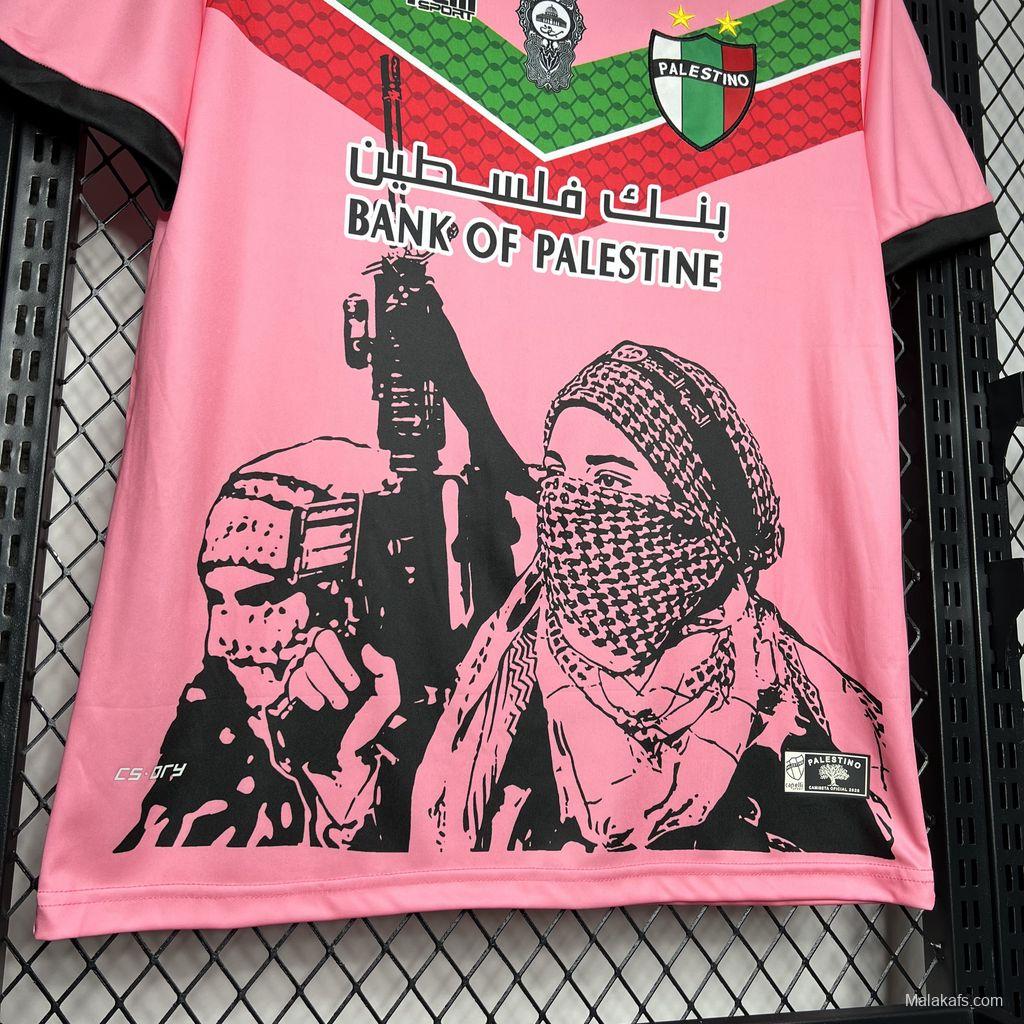 2024/25 CD Palestino Pink Graffiti Jersey S-XXXXL