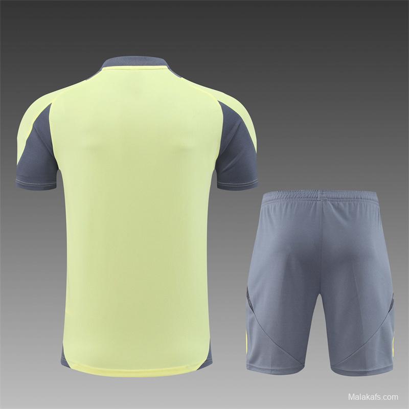 24/25 Juventus Yellow Short Sleeve Jersey+Shorts