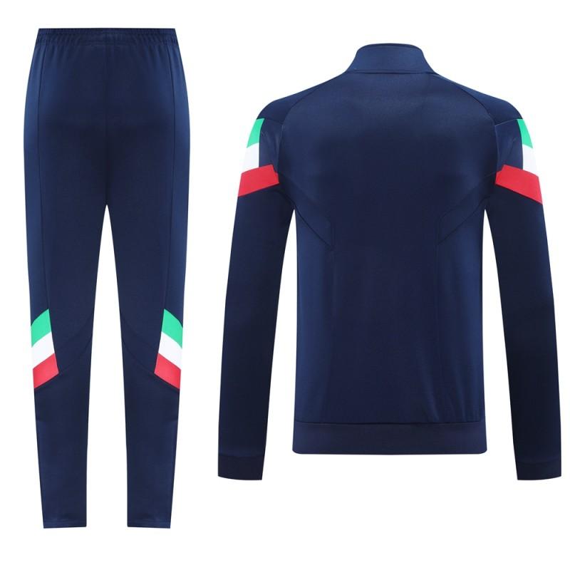 2024 Italy Blue Full Zipper Jacket +Long Pants