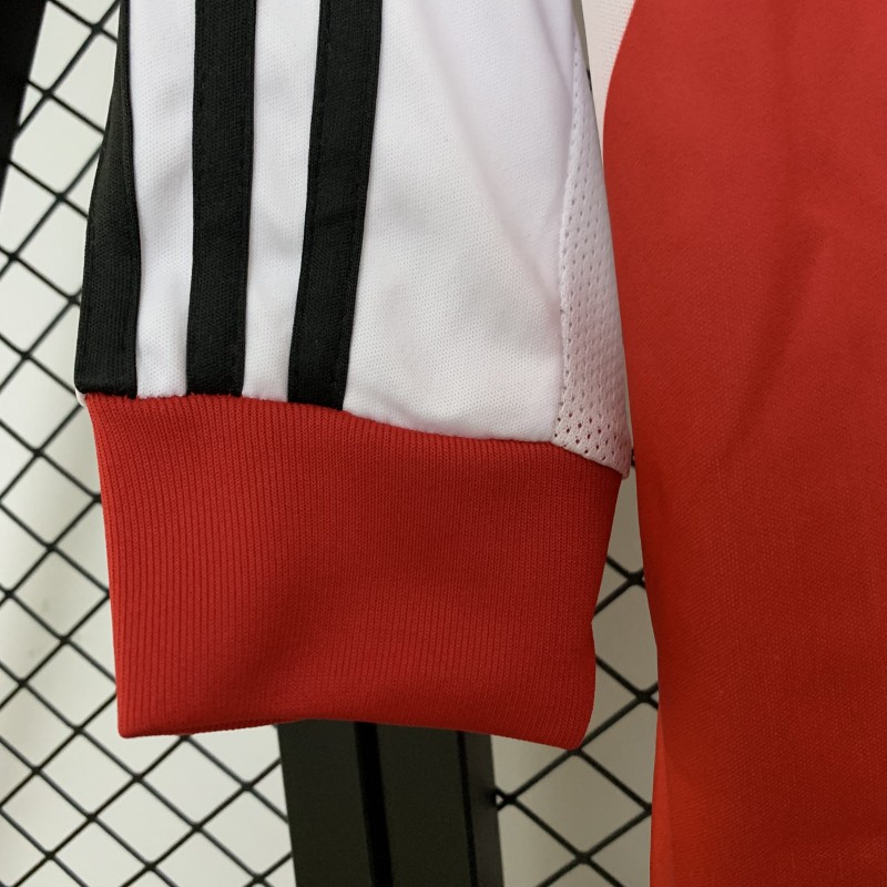 13/14 Retro Long Sleeve River Plate Home Jersey