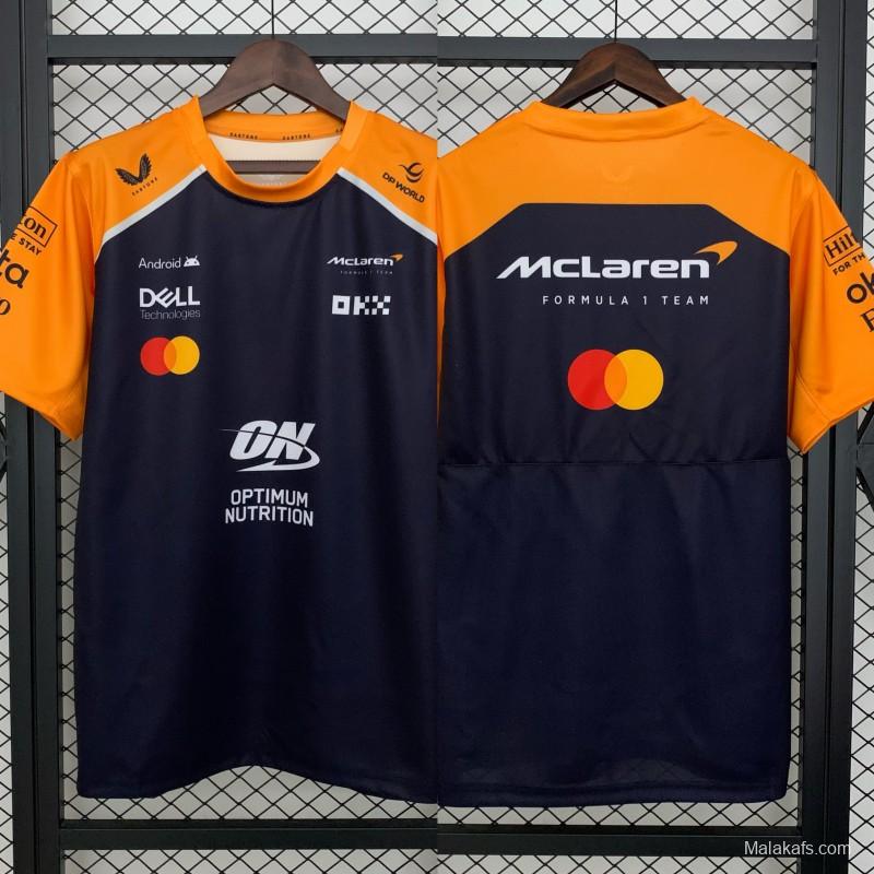 2025 F1 Formula Orange/Navy Mclaren Jersey