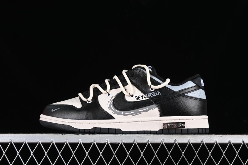 Nike Dunk Low Speed & Fury Distressed Oxidized Metal Punk SB Strap Low-Top Casual Sneakers - DD1391-100