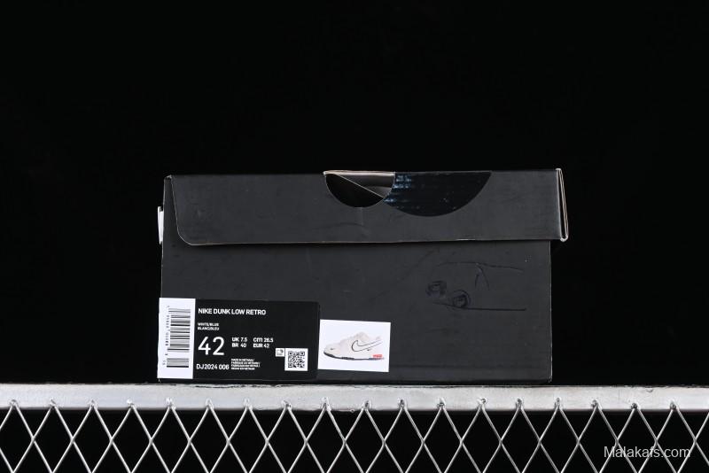 Nike SB Dunk Low Supreme Collaboration - Beige Black Mini Swoosh Anniversary High-End Custom Low-Top Casual Skate Shoes - DJ2024-006