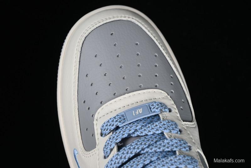 Nike Air Force 1 '07 Low Bape Collaboration - Light Grey Blue Casual Sneakers BB9599-204