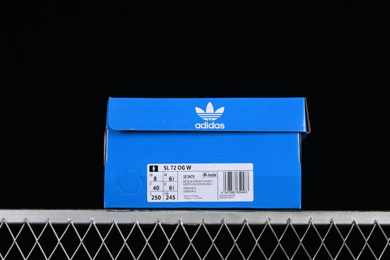 Adidas Originals SL 72 Retro Running Shoes with Ecotex Tongue and EVA Midsole - IE3475