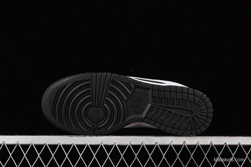 Nike SB Dunk Low Supreme Collaboration - Reverse Black White Swoosh Anniversary Custom Low-Top Casual Sneakers - FC1688-144