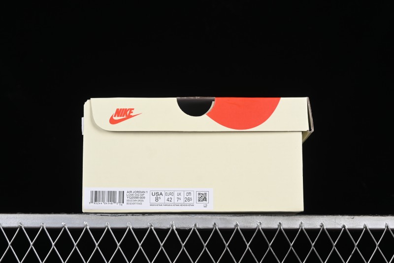 Nike Travis Scott x Fragment Design x Air Jordan 1 Low OG SP AJ1 Retro Sneakers with Unique Collaboration Details - YQ2088-669