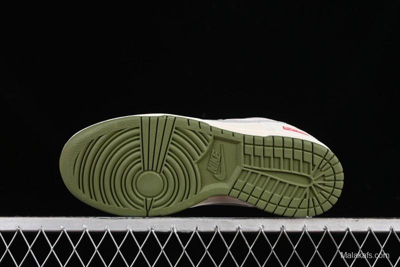 Nike SB Dunk Low Supreme Collaboration - Beige Anniversary High-End Custom Low-Top Casual Sneakers - XX2025-330