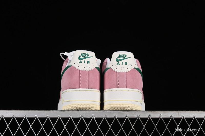 Nike Air Force 1 '07 Low Casual Sneakers in White Pink Green - FV9346-100