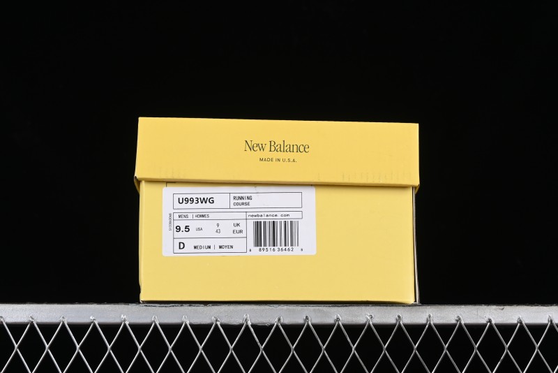 New Balance Made In USA M993 Series Classic Retro Running Shoes - U993WG