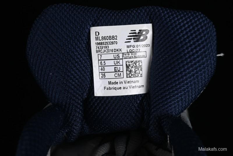 New Balance 860V2 Classic Retro Dad Style Casual Running Shoes - ML860BB2