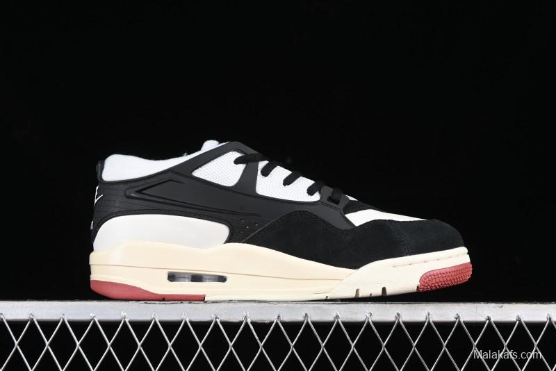 Nike Air Jordan 4 Remastered Sneakers in Black, Light Bone and Dark Grey - FQ7939-100