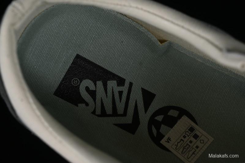 Vans Old Skool Reissue 136 Retro Casual Vulcanized Sneakers in Gray Blue White - VN000CRPGRN