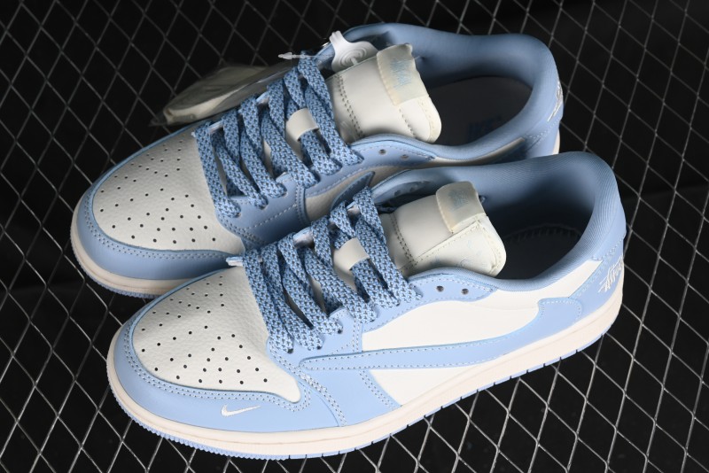 Nike Travis Scott x Fragment Design x Air Jordan 1 Low OG SP AJ1 Retro Sneakers - BB6588-101