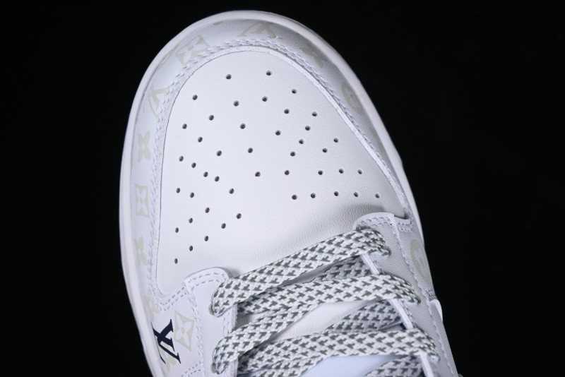 Nike SB Dunk Low LV Collaboration - Blue Midnight Elite Custom Low-Top Casual Skate Shoes - DD1391-122