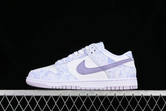 Nike SB Dunk Low Premium White Light Purple Skateboarding Shoes - DM9467-500