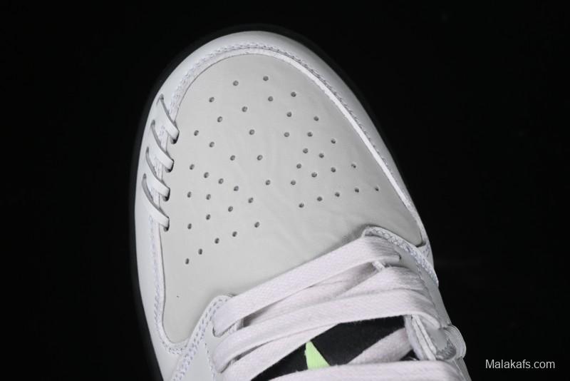 Nike Air Jordan 1 Low Method of Make Casual Sneakers with Metallic Grey Design - HM3689-001