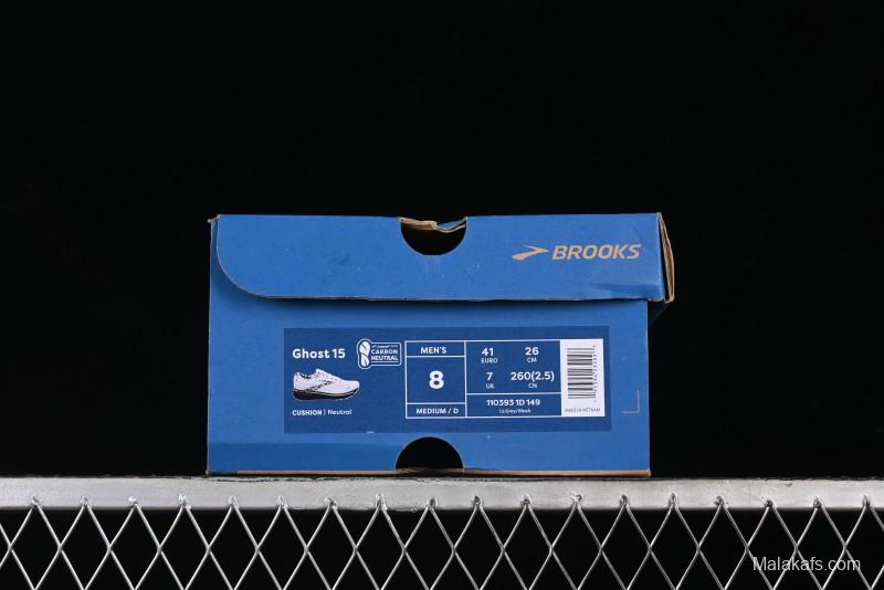 Brooks Ghost 15 Running Shoes with DNA LOFT V2 Cushioning and Breathable Air Mesh - 1103931D149