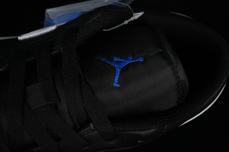 Nike Air Jordan 1 Low Retro Basketball Shoes in Black/Blue - 553558-042