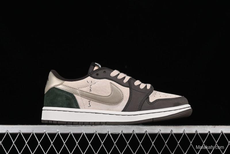 Nike Travis Scott x Air Jordan 1 Low OG Retro Basketball Shoes - DM7866-818