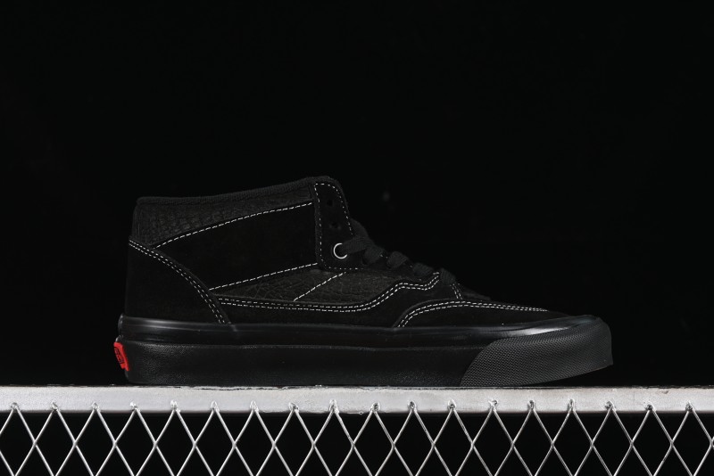 Vans Half Cab 33 DX Black Knight Anaheim Classic Retro Skate Shoes - VN0A5KX6BKA