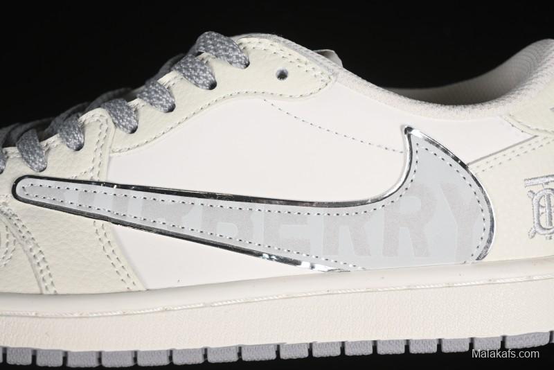 Nike Travis Scott x Fragment Design x Air Jordan 1 Low OG SP AJ1 Low Top Casual Sneakers - DM7866-022