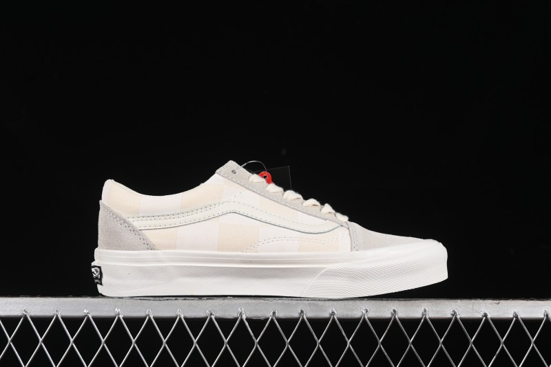 Vans Old Skool Checkerboard Low-Top Retro Skate Shoes - VN000D3ED02