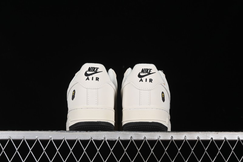 Nike Air Force 1 '07 Low Bape Collaboration - Black Beige Starry Sky Low Top Casual Sneakers - FG6688-103